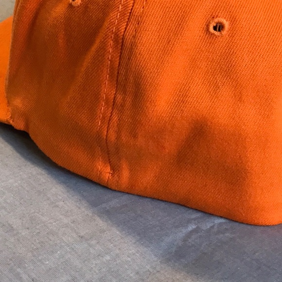 VINTAGE Fiction Clothing - FDCO Clothing Orange Full Back Baseball Cap - Picture 5 of 7